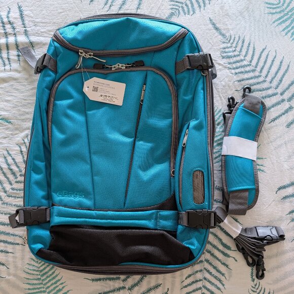 eBags TLS Mother Lode Weekender Convertible Travel Backpack, Turquoise, New - Picture 6 of 8